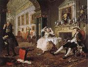 William Hogarth fashionable marriage - breakfast scene oil painting artist